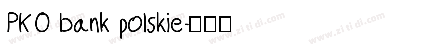 PKO bank polskie字体转换